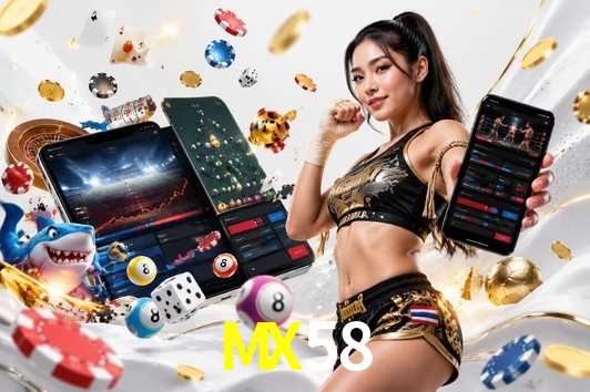 Página principal de MX58 Casino con juegos en vivo y tragamonedas para México